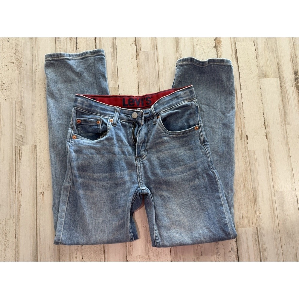 Levi's 514 Boys Jeans Size 12 W26 Regular Fit Straight Leg
